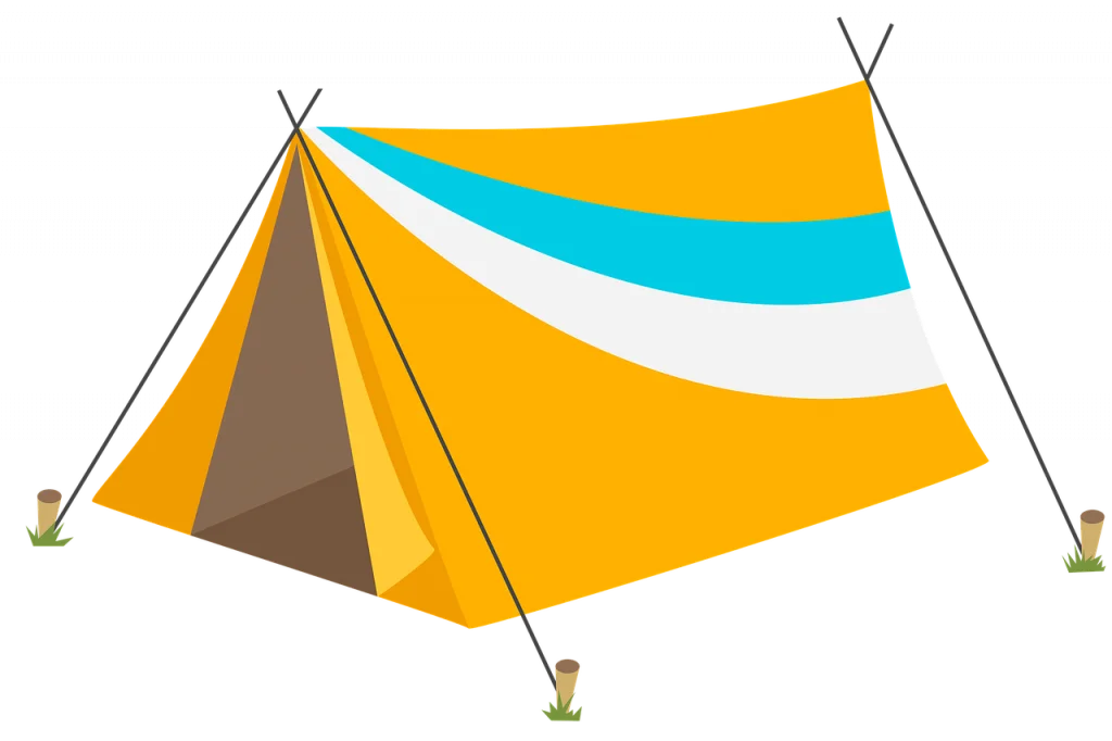 Tent, caravan of camper