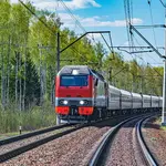 Trein geliefd vervoer voor stedentrip