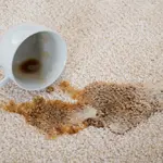 Koffie- of theevlek snel verwijderen